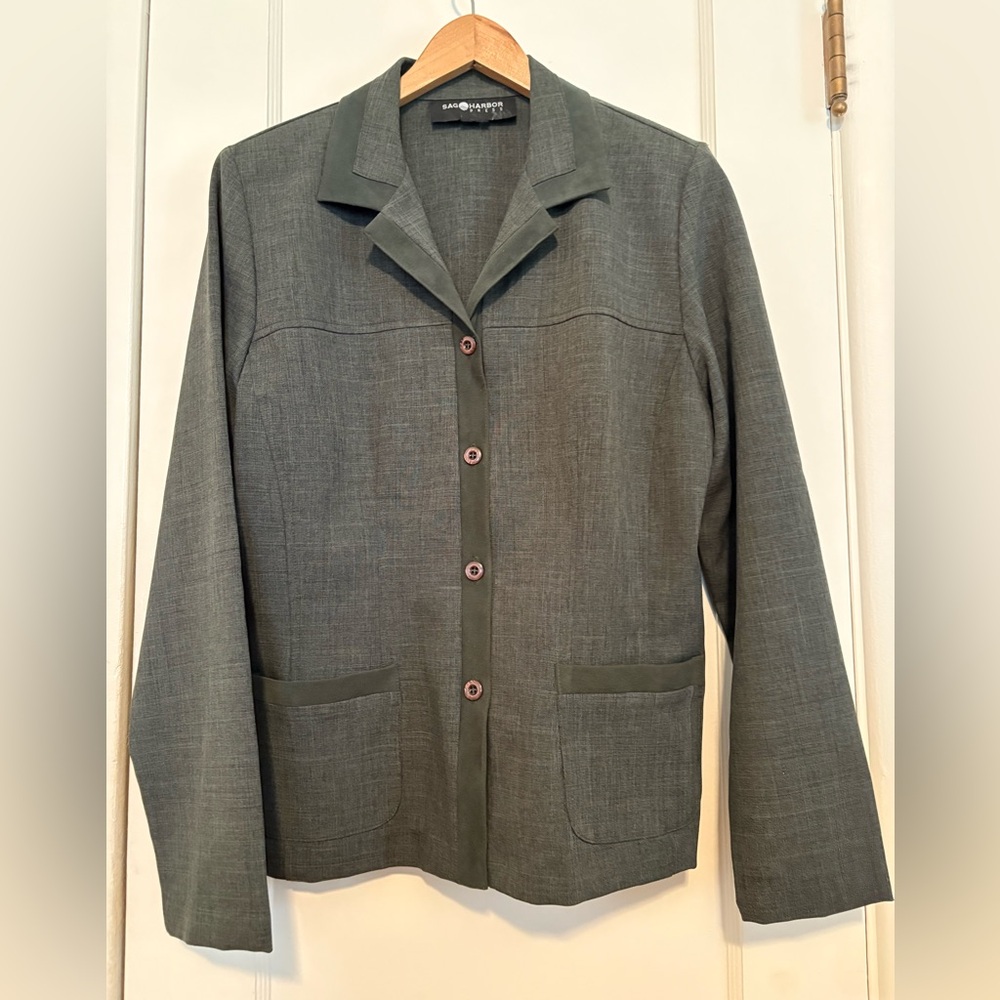 Sag Harbor Women's Green Blazer